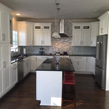Lancaster Maple Kitchen with White Icing Paint