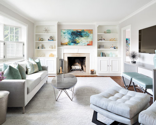 Painting Above Fireplace | Houzz