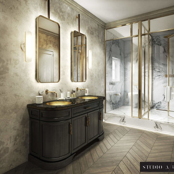V-Ray Realistic Render of a Sumptuous Bathroom