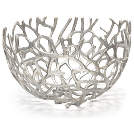 Willow Bowl, Raw Aluminum, Large