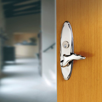 Sculptural Hardware for a Contemporary Oceanfront Home