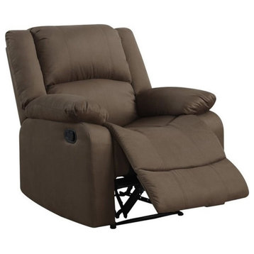 Relax-A-Lounger Dayton Recliner in Chocolate Microfiber Upholstery