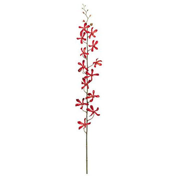 Silk Plants Direct Vanda Orchid Spray - Red - Pack of 12