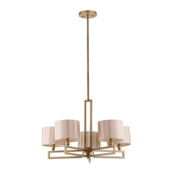 Safavieh Catena 5-Light Antique Gold Chandelier - Chandeliers