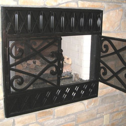 Rombos Firescreen Inset - Fireplace Screens