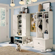 Traditional Entry mud room storage