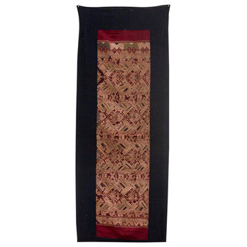 Finely Embroidered Silk Runner From Laos