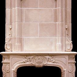 Bourges Mantel with Overmantel - Fireplace Mantels