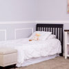 Dream On Me Aden Convertible 4-in-1 Mini Crib, Black