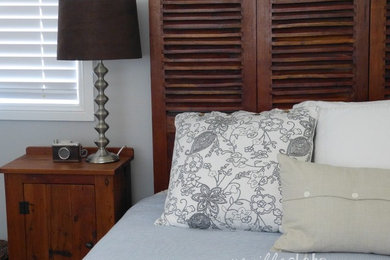 Design ideas for a country bedroom in Sydney.
