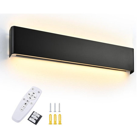 25" Bathroom Vanity Light Dimmable APP & Remote Control Mirror Modern Black