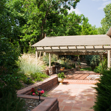 Flagstone Patio with Pergola, South Facing