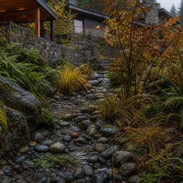 Four-Season Woodland Garden Concept for a Contemporary Hillside Home