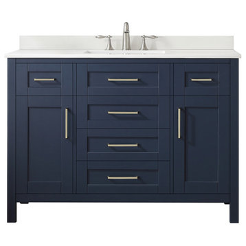 Ove Decors 15VVA-TAHO48 Tahoe 48" - Midnight Blue / Cultured Marble Top