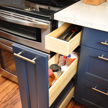 Pretty Blue & White Kitchen