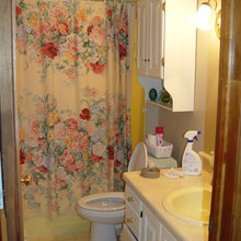 Bathroom remodel from early marriage to Southwestern.