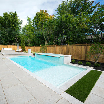 Contemporary backyard in Beaconsfield