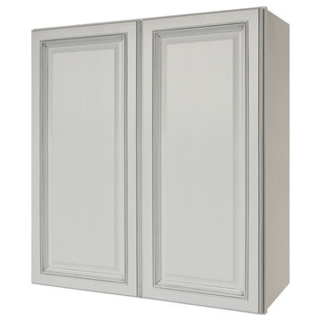 Sunny Wood RLW3336-A Riley 33"W x 36"H Double Door Wall Cabinet - White