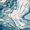 Weave and Wander Omari Contemporary Watercolor Rug, Atlantic, 1'8"x2'10"