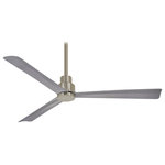 Minka Aire - Minka Aire F787-BNW Simple, 52" Ceiling Fan, Brushed Nickel Wet - Bulb Included: No