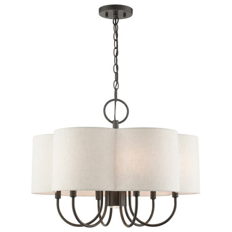 English Bronze French Country, Floral, Transitional, Chandelier