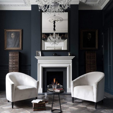 Quiet Seating Room with Fireplace
