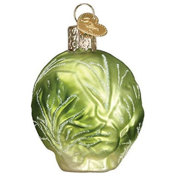 Old World Christmas Brussel Sprout Blown Glass Ornament