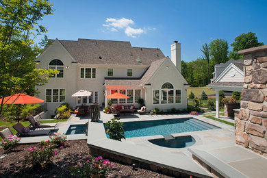 Example of a classic exterior home design in Philadelphia