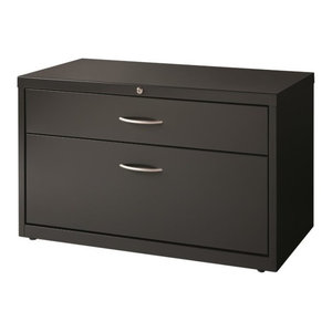 Hirsh 2 Drawer Lateral Credenza File Cabinet In Black