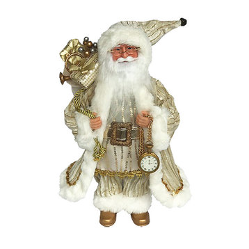 15" Trimmed in Gold Claus