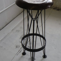 Hammered steel bar stool - Products