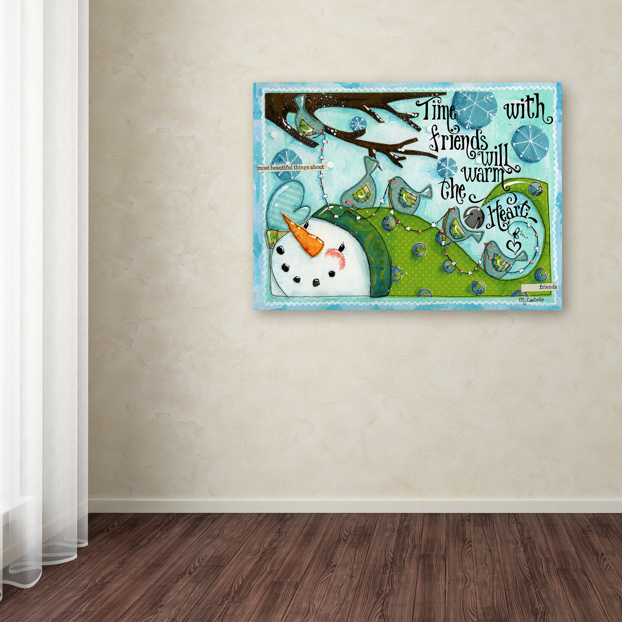 Maureen Lisa Costello 'Friends Words' Canvas Art, 35" x 47"