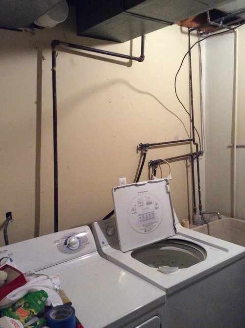 Laundry Room Pipes Galore