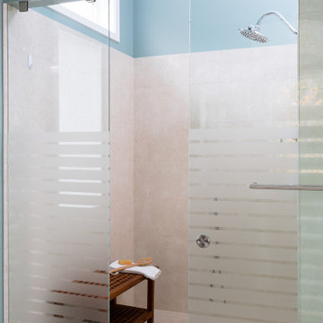 Sliding Shower Door with Curbless Entry