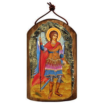 Icon Saint Michael The Archangel Wooden Ornament