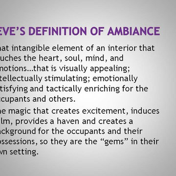 A VITAL MESSAGE From Interior Designer, Steven C. Adamko