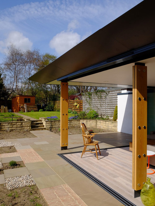 Patio Design Ideas, Renovations & Photos with a Roof Extension