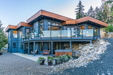 Inspiration for a contemporary home design remodel in Vancouver