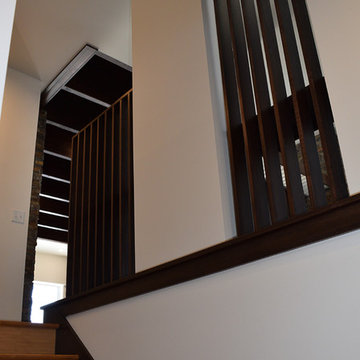 Stairwell, Living area beyond