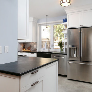 Mt. Airy, Philadelphia: Modern Flair to Galley Kitchen Remodel
