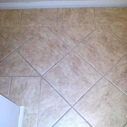 Tile Diagonal with a Border - Accent Trim And Border Tile