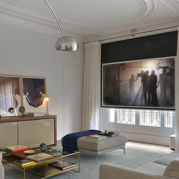Salon, écran de projection Home cinéma