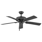 Hinkley - Hinkley 901652FMB-NWA Oasis - 52" Ceiling Fan - Part of the Regency Series, Oasis offers a simpleOasis 52" Ceiling Fa Matte Black Matte Bl *UL: Suitable for wet locations Energy Star Qualified: n/a ADA Certified: n/a  *Number of Lights:   *Bulb Included:No *Bulb Type:No *Finish Type:Matte Black