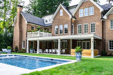 Example of an exterior home design in Atlanta