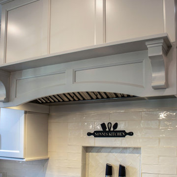 Custom White and Wood Contemporary Kitchen