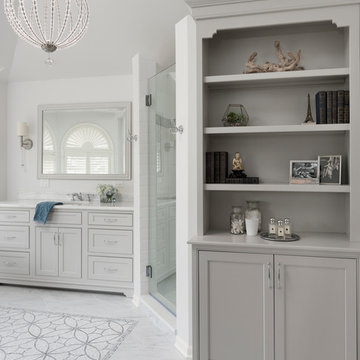Hinsdale french flair master bath
