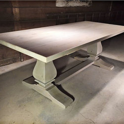 72"L Old Pine Winston Trestle Table - Dining Tables