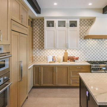 Functional Corner Layout with Built In Storage