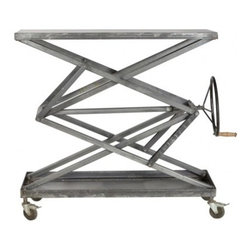 Industrial Console Table- Raw Metal - Console Tables