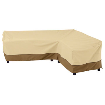 Patio Right Facing L-Shape Sectional Lounge Set Cover-Durable